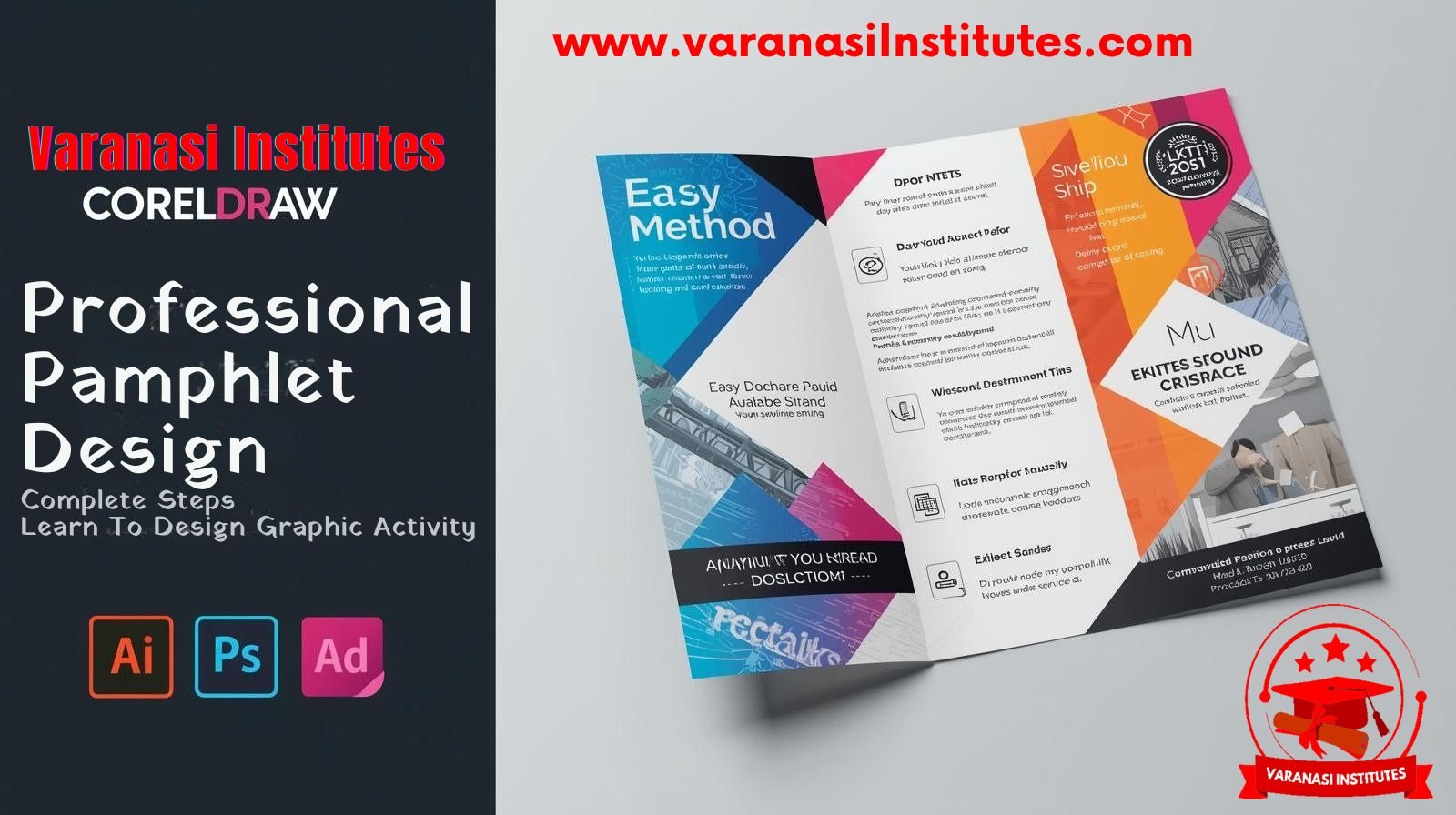 Pamphlet Design in CorelDraw, Easy Method, Complete Steps Download Practice File