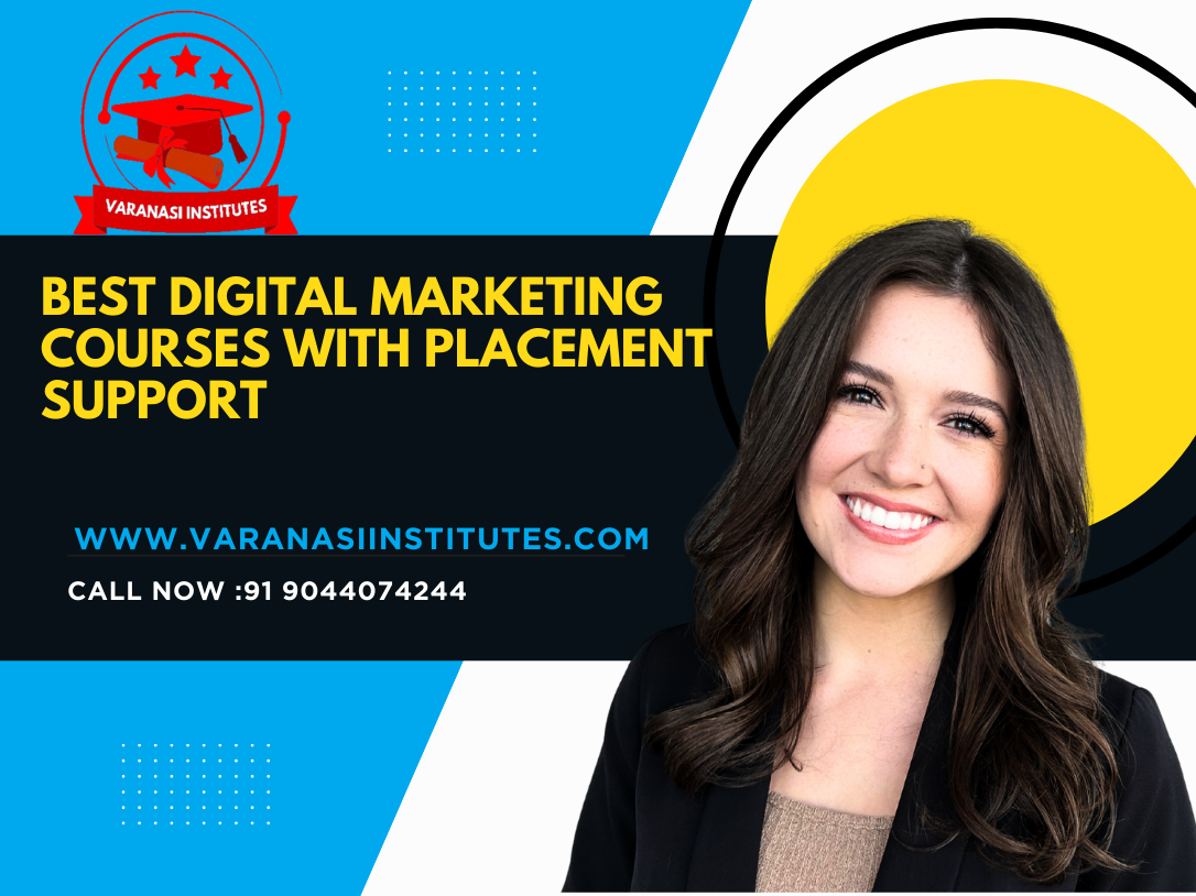 Top 1 Best Digital Marketing Courses and biggest opportunity in Durgakund Varanasi 3 Blue Black Business Tutorial YouTube Thumbnail 1086 x 814
