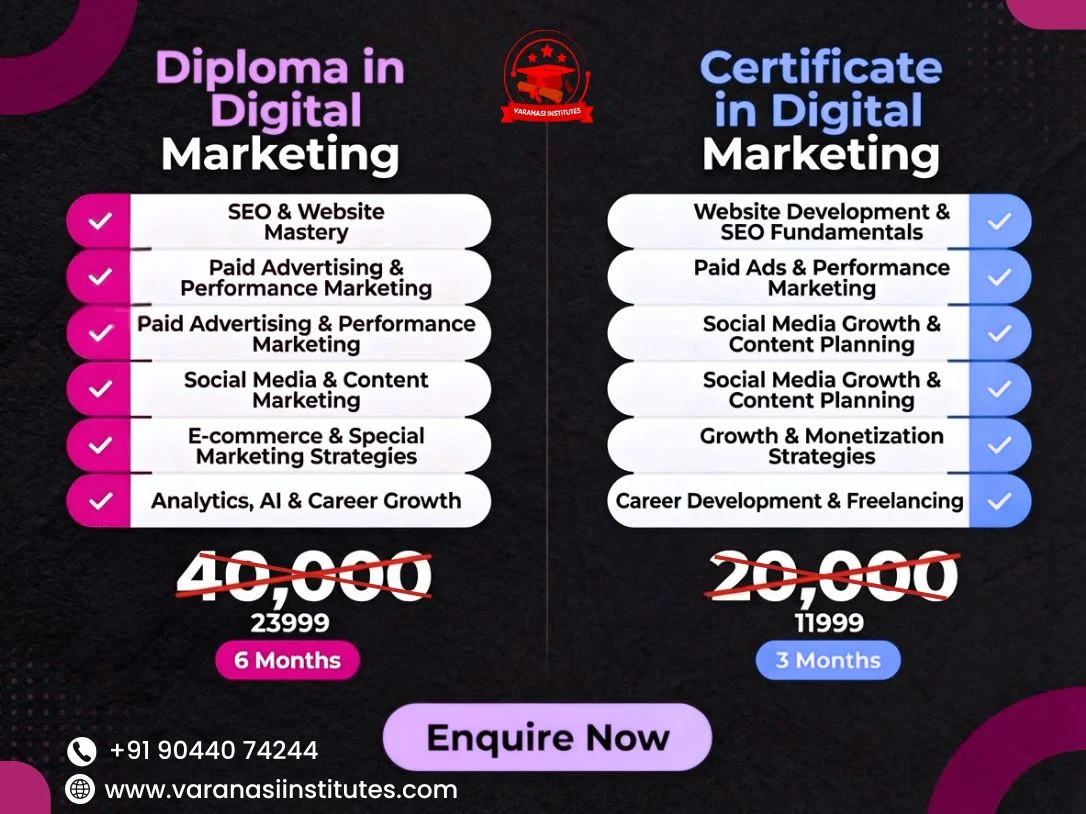 Digital Marketing Course Fees in Varanasi