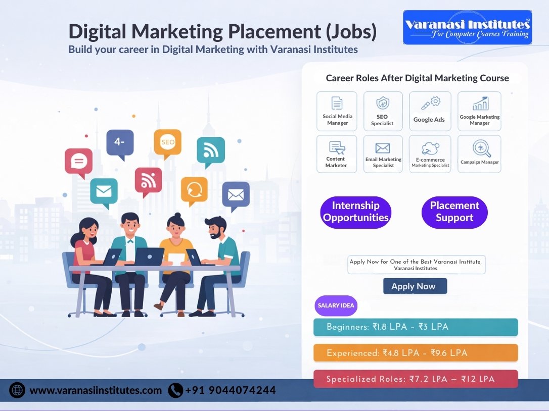 Best Digital Marketing for Beginners Course in Varanasi 3 Digital Marketing Placement