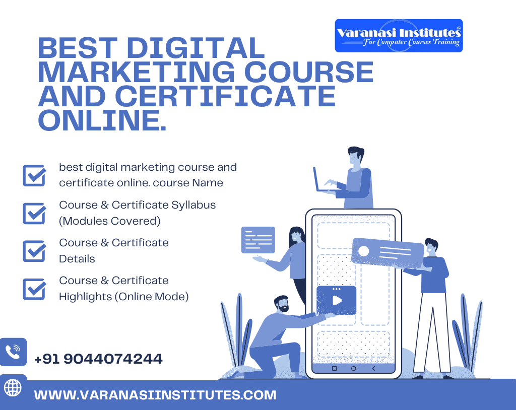 best digital marketing course and certificate online.