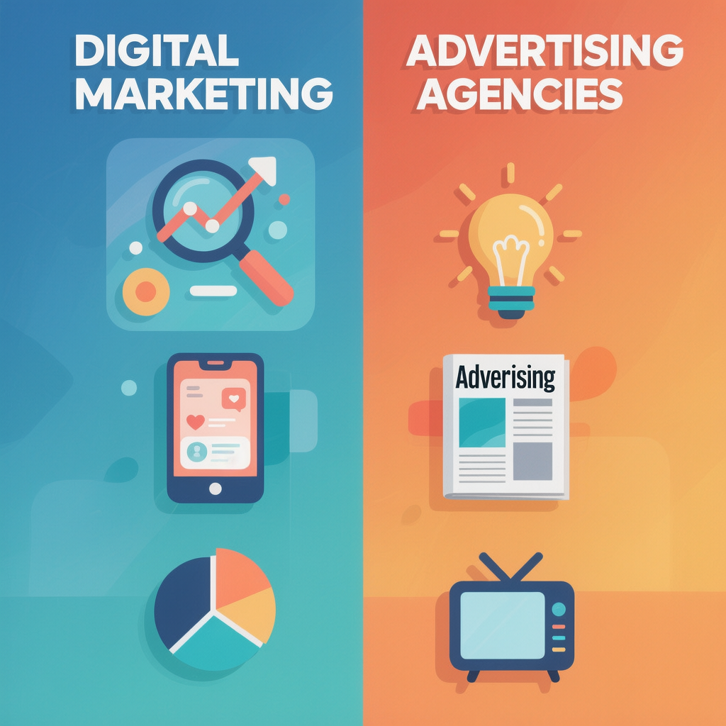 Difference between digital marketing and Advertising Agencies